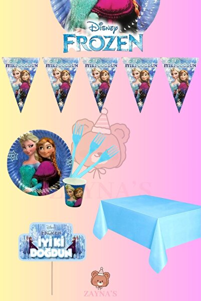 Zayna's Frozen Elsa Themed Ecomini Set for 8 People Birthday Party Supplies Frozen