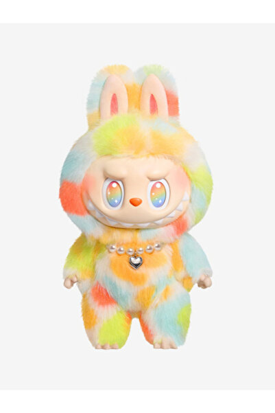 Zek Store PopMart Labubu Renkli İnci Kolyeli Özel Seri Peluş Bebek 18 cm anah...