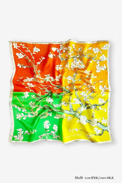 Galiga ألوان اللوز 55 وشاح حريري