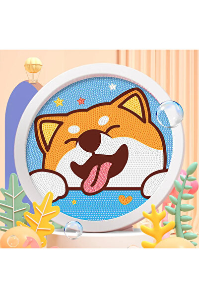 Choice ZSH005 إطار دائري لوحة ماسية يونيكورن قطة صغيرة للأطفال مصنوعة يدويًا ...