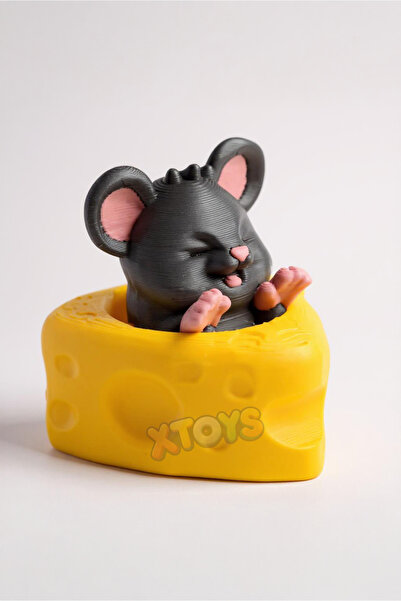 Xtoys سلسلة مفاتيح على شكل فأر متحرك لطيف لتخفيف التوتر |   تشيزر