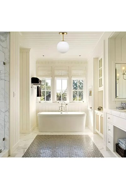 VENON 1 قطعة من شمعدان ريكي أبيض اللون من الزجاج المعدني العتيق لغرفة المعيشة والمطبخ وغرفة النوم وثريا بلافونير