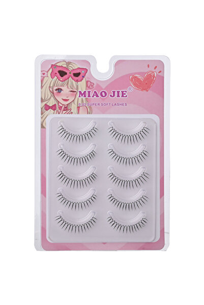 Choice U-shaped MJ 5 Pairs False Eyelashes A Type Eyelashes Upgraded Lash U-shaped 0.14mm Transparent Stem
