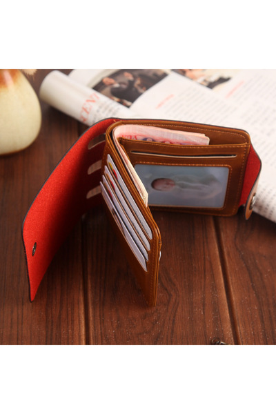 fulina Men Bill Wallet,PU Leather Credit Card Photo Holder Bifold Billfold,Durable,Gift for Male
