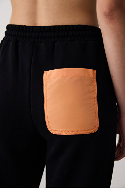 Penti Siyah Yüksek Bel Geniş Paça Pietra Pantolon - Saude Koleksiyonu