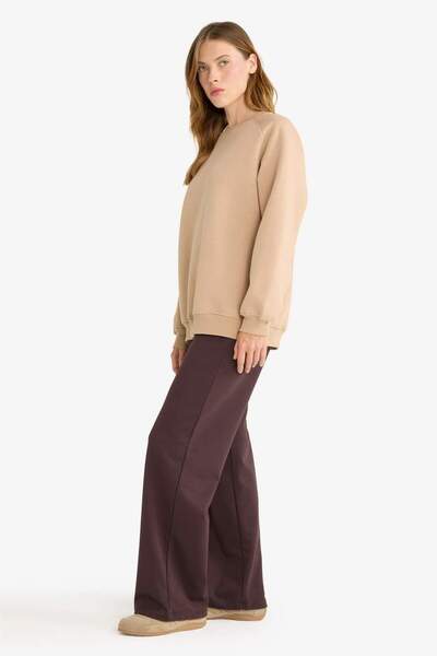 DeFacto Straight Fit Geniş Bol Paça Basic Düz Cepli Eşofman Altı D3759AX25AU