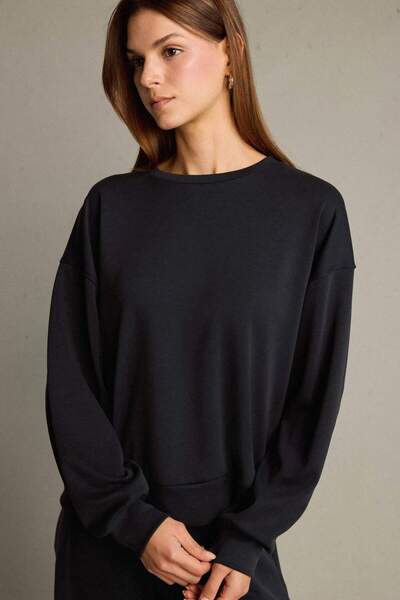 DeFacto Crew Neck Modal Sweatshirt G2913Ax25Au