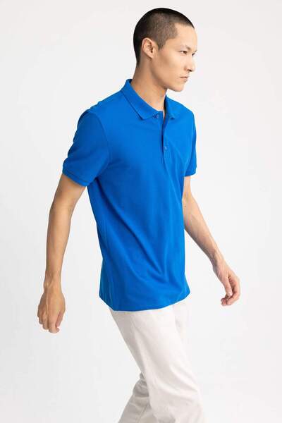 DeFacto Регулярний крій, короткий рукав, 100% бавовна, базова футболка-поло M7676AZ23SP