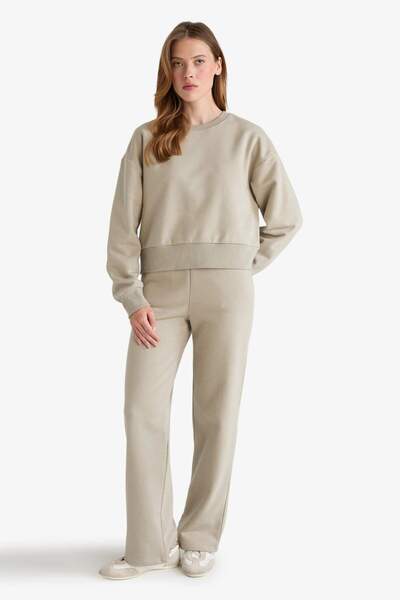 DeFacto Straight Fit Basic Düz Cepli Yüksek Bel Eşofman Altı B8571AX25AU