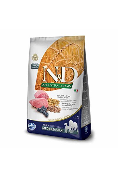 N&D Düşük Tahıllı Kuzu Etli Yaban Mersinli Yetişkin Köpek Maması 2.5Kg