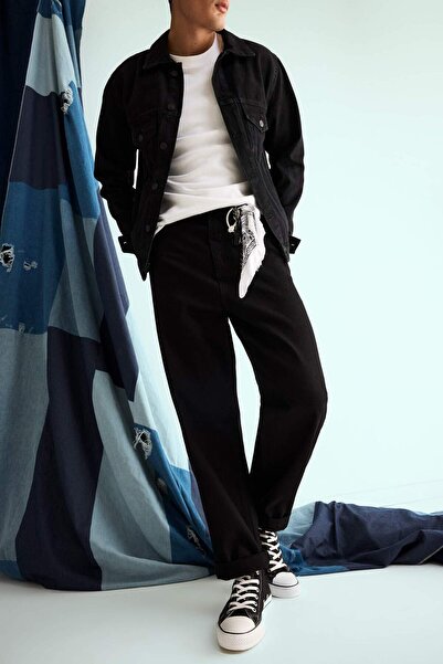 DeFacto Relax Tapered Fit Dar Paça Jean Pantolon G1195AX25AU