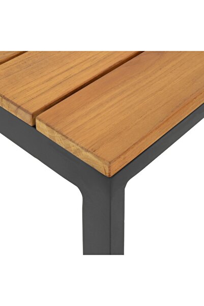 Maison Mex Taburet bar gradina/terasa, FERMO, L.39.5 l.39.5 H.76 cm, negru