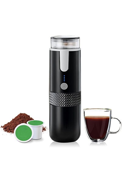 COOYA ماكينة إسبريسو، ماكينة قهوة محمولة، بطارية 1200 مللي أمبير/ساعة، تخمير تلقائي، شحن من النوع C، سعة 170 مل