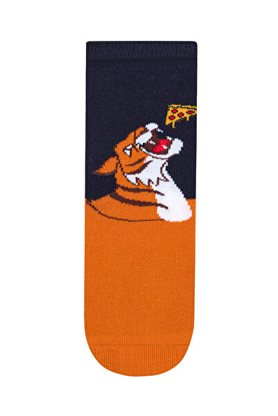 Penti Черни чорапи Boy's Pizza Time от 4 части