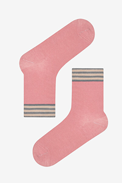 Penti Triple Stripe 3-Piece Green Pink Toe Seamless Socks