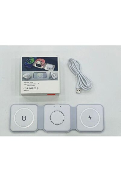 Generic 3-in-1 Foldable Magnetic Wireless Charger