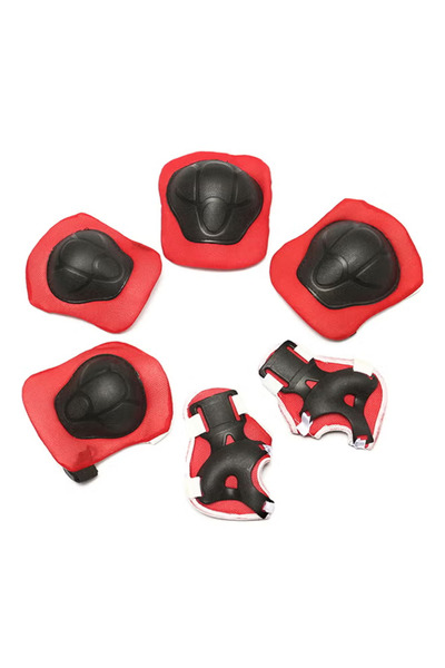 fulina 7PCS Kid Hat and Knee Pad Set,Shock Resistant Adjustable Hat Protection Gear,for Skateboard Cycling