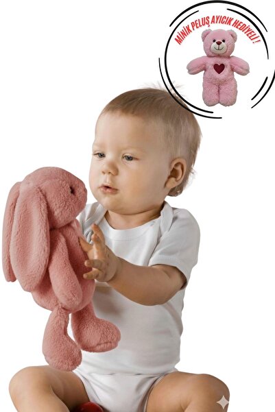 Solemia Ayıcık Hediyeli ! Oyun Ve Uyku Arkadaşım Sevimli Uzun Kulak Bunny Pel...