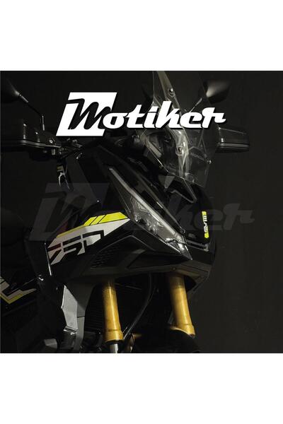 Motiker Honda X-ADV 750 Sticker 2025 Özel Tasarım Sticker Etiket Modeli Beyaz...