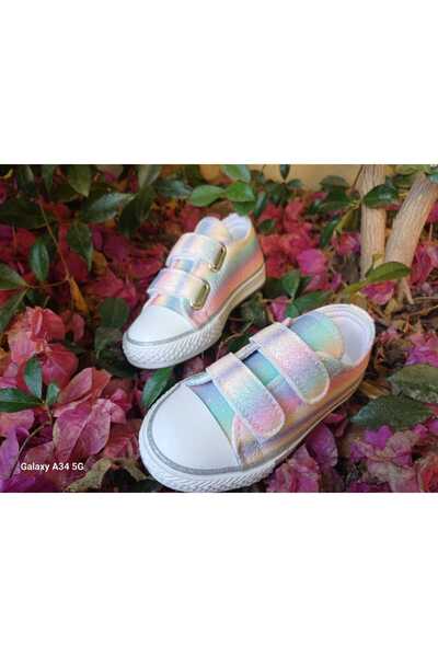 Scarpe Magiche Gökkuşağı Renkli Kız Çocuğu Sneaker Ayakkabısı