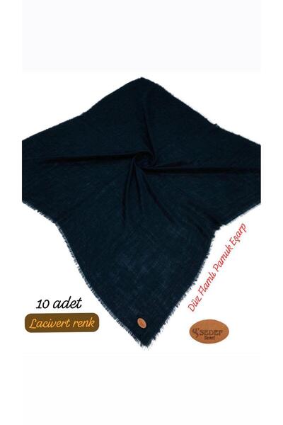 Sedef tuhafiye 10 τεμάχια μαύρο βαμβακερό κασκόλ με επίπεδη φλας, δώρο, κασκό...