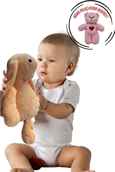 Solemia Ayıcık Hediyeli ! Oyun ve Uyku Arkadaşım Sevimli Uzun Kulak Bunny Pel...