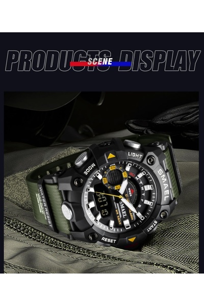 SMAEL 8040 Digital Analog Sport Military Men Wrist Watch