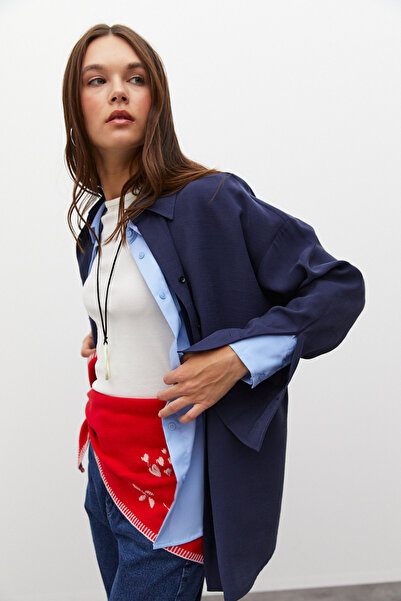 urban focus Oversize Shirt with Epaulettes