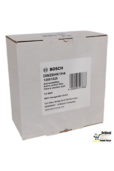 Bosch DWK67PJ20T/01 Davlumbaz Karbon Filtre 12051525 DWZ6HK1H4 2li 1Takım Bac...