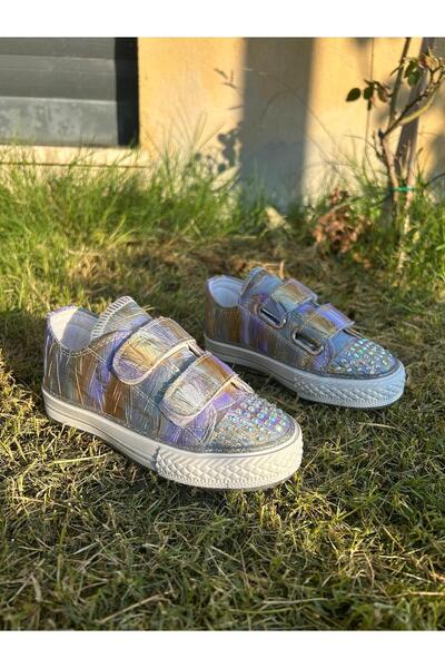 Scarpe Magiche Lila Pile Kız Çocuk Ayakkabısı Işıklı