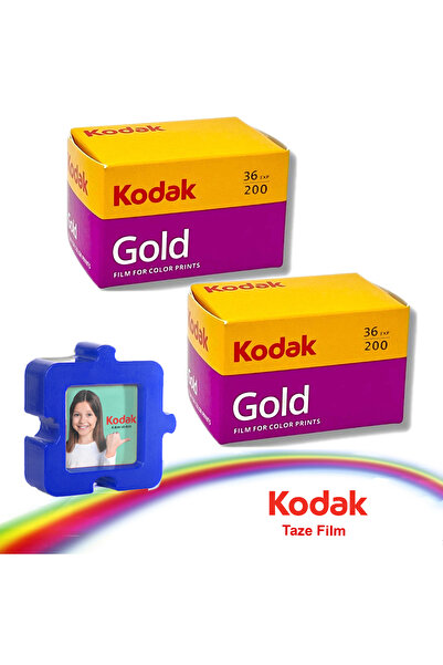 Kodak Fotoğraf Filmi Analog Renkli Film Gold 200 36 Poz 2adet -Magnet hediyeli