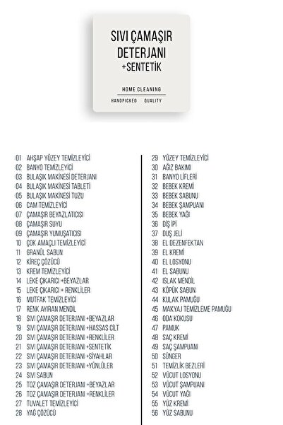 Kt Grup 56 штук миючого засобу для ванної кімнати - миючий засіб - етикетка для засобів особистої гігієни 7x7 см