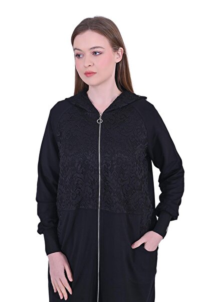 Invee بدلة الدانتيل باللون الأسود