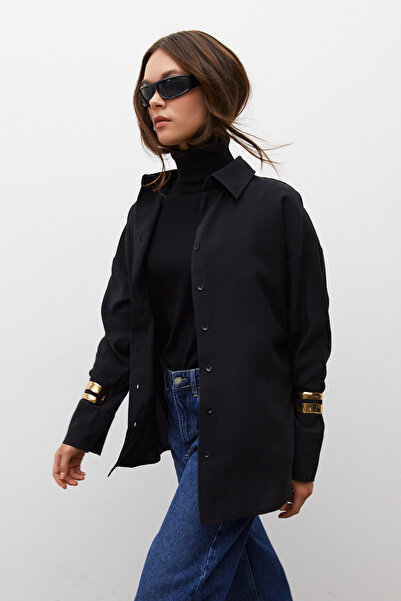 urban focus Oversize Shirt with Epaulettes