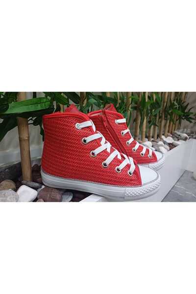 Scarpe Magiche Red Knitted Girls' Shoes