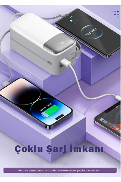 SWORD 50000 Mah Kablolu Powerbank Sw-50po3 Beyaz
