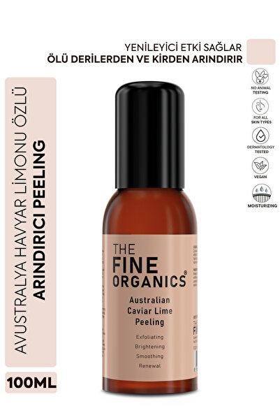 THE FINE ORGANICS Avustralya Havyar Limonu Özlü, Ölü Derilerden Arındırıcı Yü...