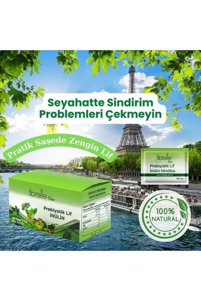 Fibrelle Prebiyotik Lif Inülin Hindibağ 2 gr Saşe 2 Kutu