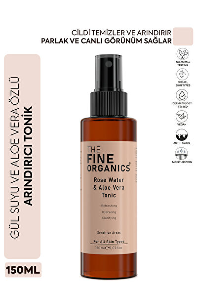 THE FINE ORGANICS Gül Suyu & Aloe Vera Özlü Gözenek Sıkılaştırıcı Ve Arındırı...