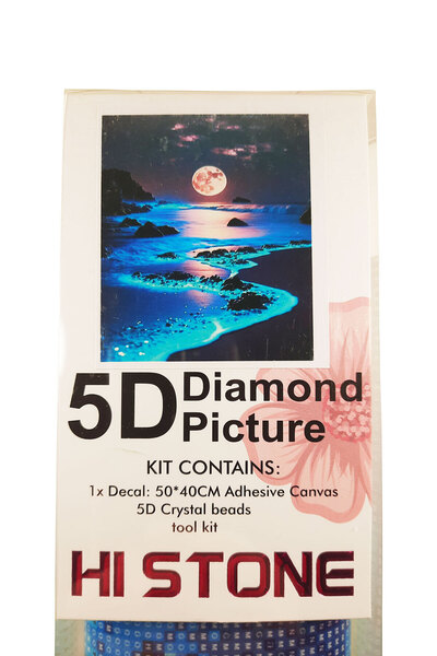 histone 5D Elmas Taş İşleme Kiti 40x50 cm Ay Işığı Desen