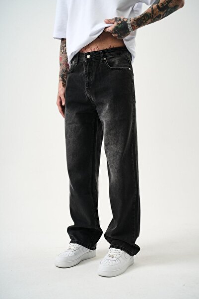 Respire Erkek Washed Baggy Pantolon Gri