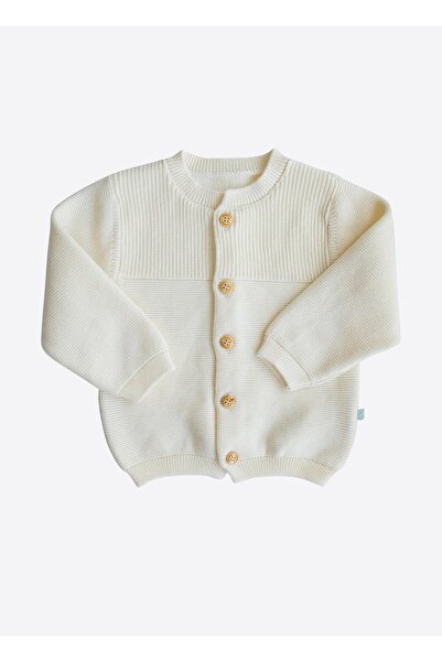 kitikate Organik Rosy Triko Hırka Natural