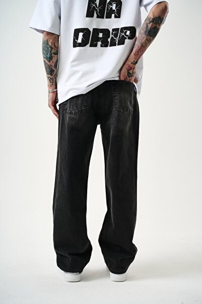 Respire Erkek Washed Baggy Pantolon Gri