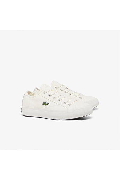 Lacoste Backcourt Kadın Krem Sneaker