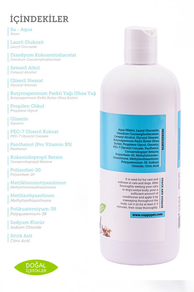 CuppyPet Köpek Kondisyonerli Şampuan 400 ml