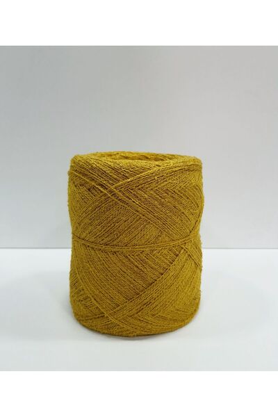 İPLİKOUTLET Sarı Viskon Pamuk Çok İnce Buklet İp 250 Gram