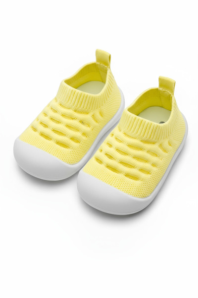 ALTA GRACIA أحذية أطفال محبوكة من بيبي فيرست ستيب، قابلة للتنفس، ذات نعل غير ...