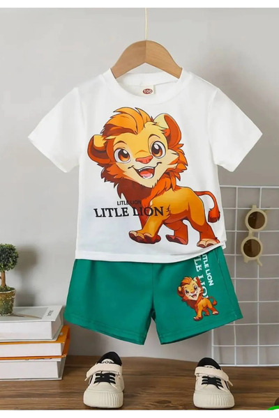 MİLANO KİDS Summer Children's Top and Bottom Set - Cotton