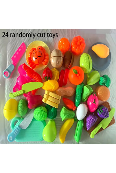 Choice A set of random Fun vegetable cutting food, fruit and vegetable toys, ...