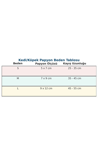 MS Pet Design Ayarlanabilir Kedi/Köpek Papyonu